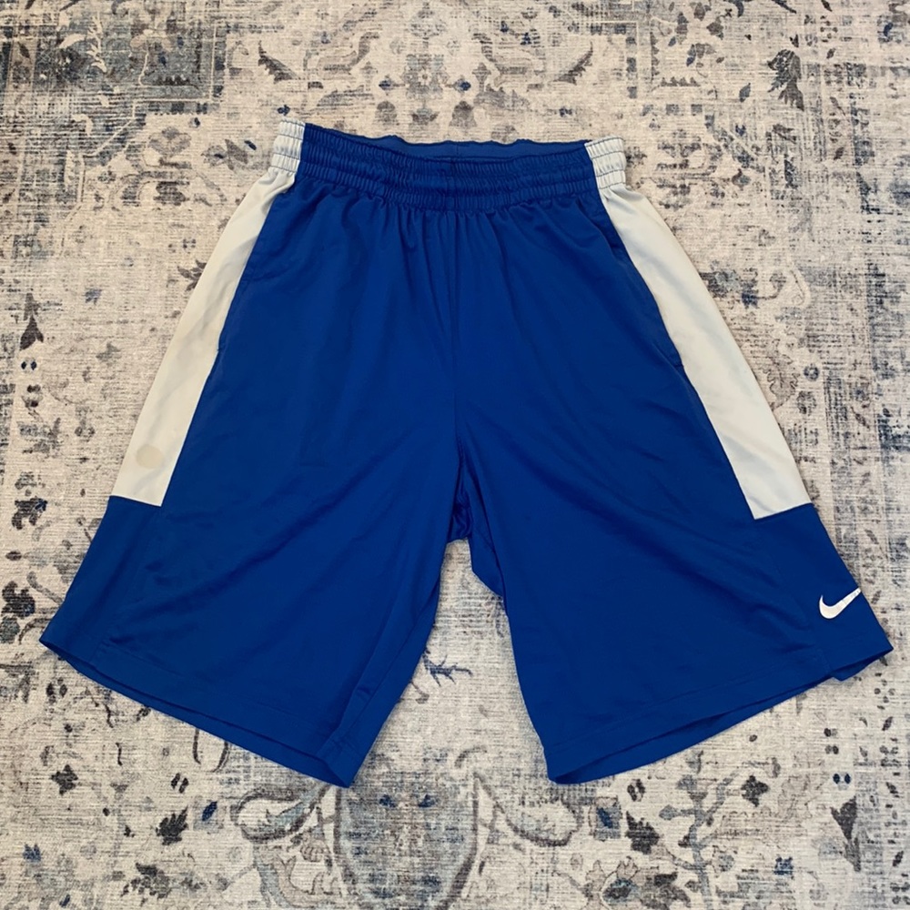 Men’s Nike Blue/White Dri-Fit Shorts